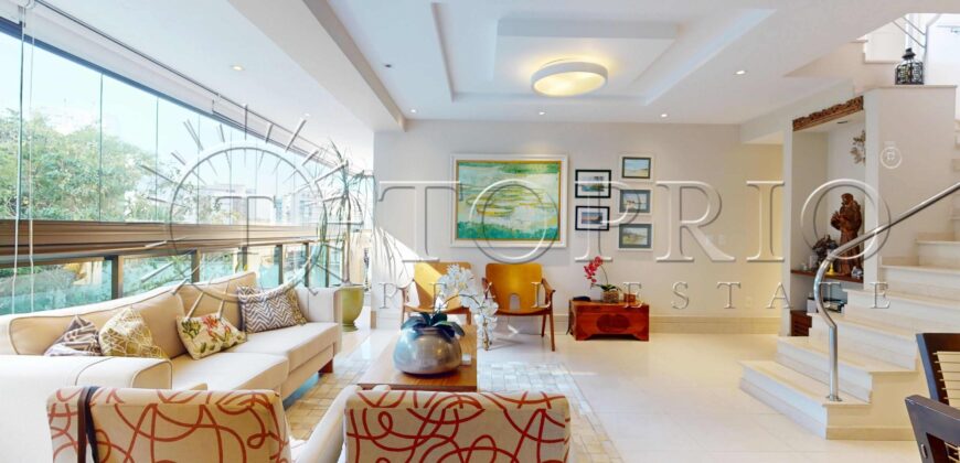 COBERTURA TRIPLEX | GÁVEA | 308 m² | VISTA CRISTO REDENTOR