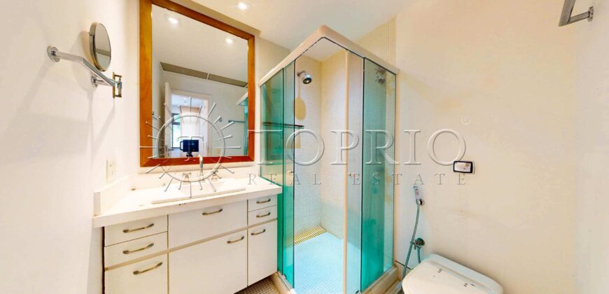 Apartamento à venda no Leblon – 125 m², 3 quartos, vista para o Cristo e Morro Dois Irmãos