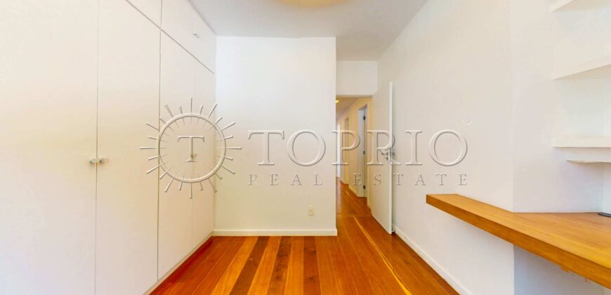 Apartamento à venda no Leblon – 125 m², 3 quartos, vista para o Cristo e Morro Dois Irmãos