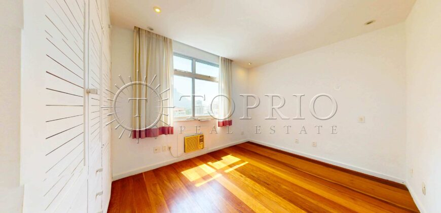 Apartamento à venda no Leblon – 125 m², 3 quartos, vista para o Cristo e Morro Dois Irmãos