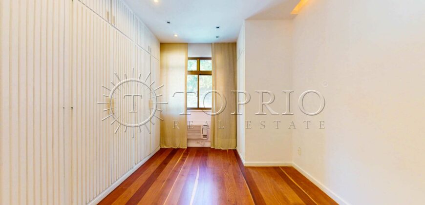 Apartamento à venda no Leblon – 125 m², 3 quartos, vista para o Cristo e Morro Dois Irmãos