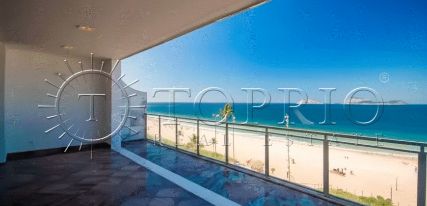 Cobertura Linear de 371 m² à Venda na Avenida Vieira Souto – Ipanema