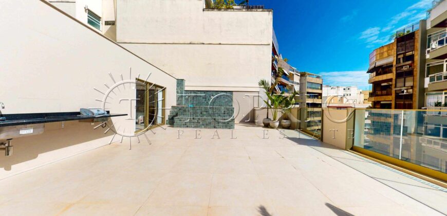 Cobertura duplex com 265 m² na Lagoa Rodrigo de Freitas