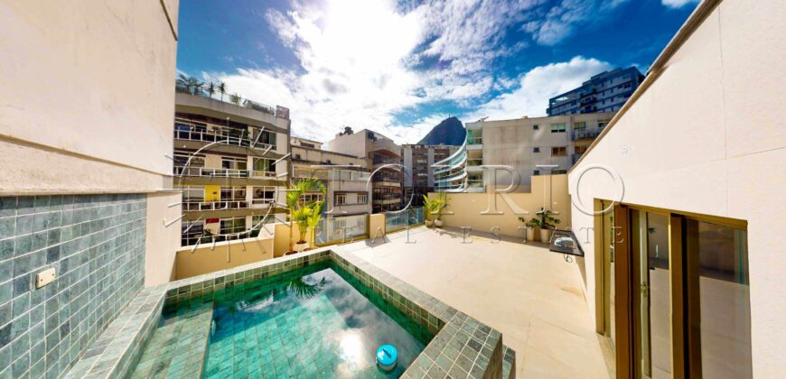 Cobertura duplex com 265 m² na Lagoa Rodrigo de Freitas