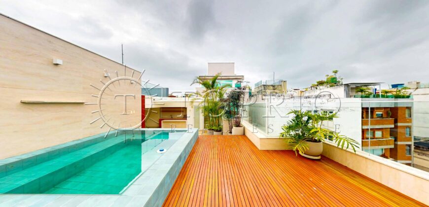 Cobertura Triplex Reformada de 415 m² em Ipanema – Rua Joana Angélica, Sol da Manhã