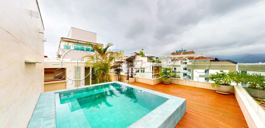 Cobertura Triplex Reformada de 415 m² em Ipanema – Rua Joana Angélica, Sol da Manhã