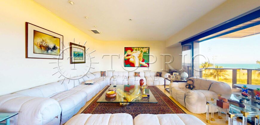 Apartamento de 260 m² na Avenida Delfim Moreira – Vista Frontal para o Mar do Leblon