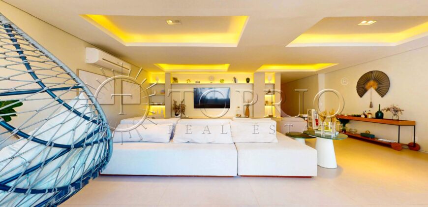 Cobertura Triplex de 455 m² na Rua Sambaíba – Vista para o Mar e o Morro Dois Irmãos