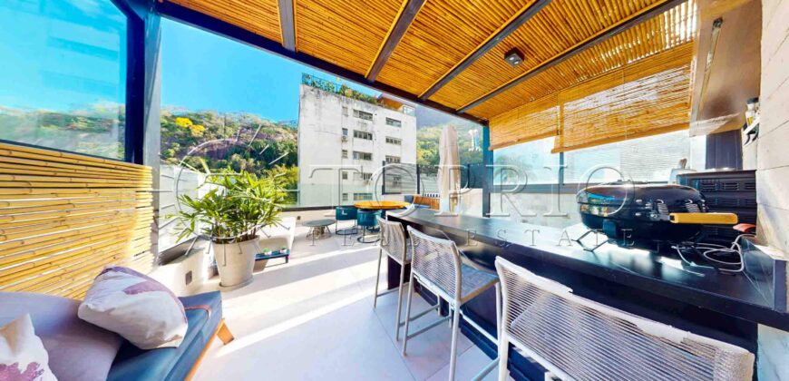 Cobertura Triplex de 455 m² na Rua Sambaíba – Vista para o Mar e o Morro Dois Irmãos