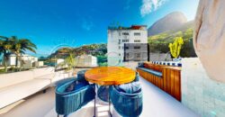 Cobertura Triplex de 455 m² na Rua Sambaíba – Vista para o Mar e o Morro Dois Irmãos