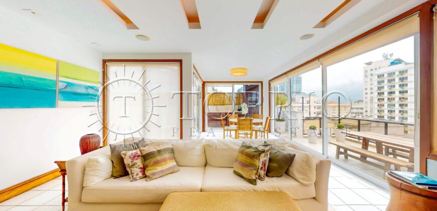 Cobertura Triplex de 400 m² no Coração de Ipanema – Vista para o Mar e o Cristo