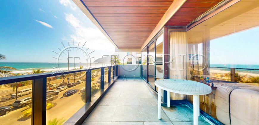 Apartamento de 260 m² na Avenida Delfim Moreira – Vista Frontal para o Mar do Leblon