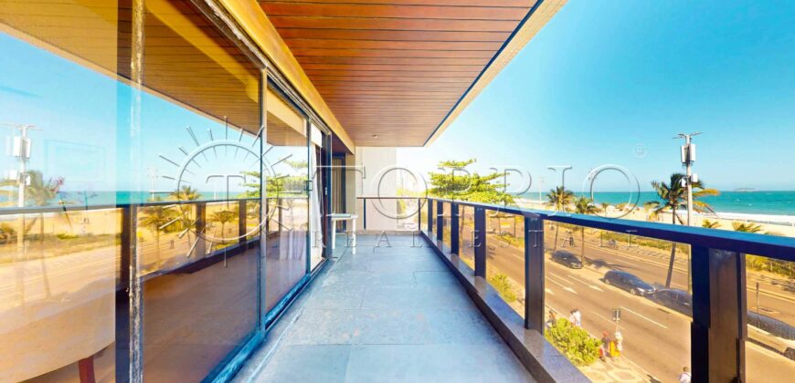Apartamento de 260 m² na Avenida Delfim Moreira – Vista Frontal para o Mar do Leblon