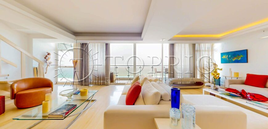 Cobertura Duplex de 376 m² com Vista Frontal para o Mar no Leblon