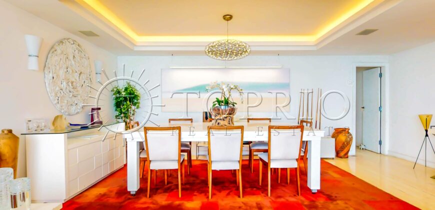 Cobertura Duplex de 376 m² com Vista Frontal para o Mar no Leblon