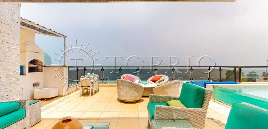 Cobertura Duplex de 376 m² com Vista Frontal para o Mar no Leblon