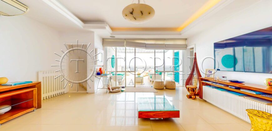 Cobertura Duplex de 376 m² com Vista Frontal para o Mar no Leblon