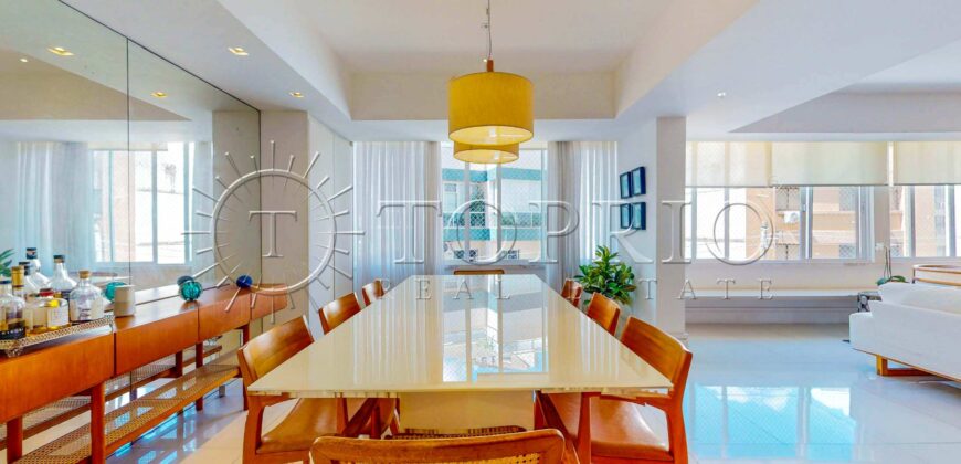 Apartamento Reformado de 316 m² com 5 Quartos no Alto Leblon