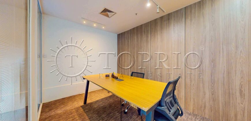 Sala comercial reformada, com 139 m², localizada no melhor Centro Empresarial de Botafogo.