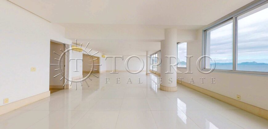 Apartamento de 370 m² reformado à venda na Avenida Atlântica, Copacabana, com vista para o mar e 2 vagas