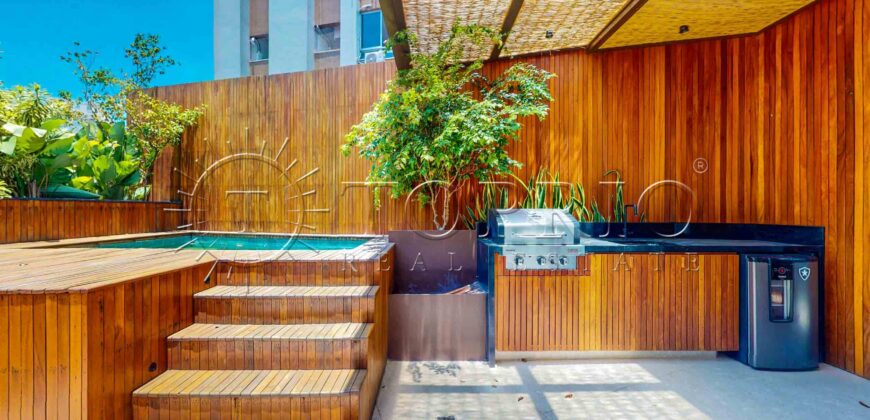 Cobertura Linear à venda no Leblon – 217 m² | Sol da Manhã | Projeto Ouriço Arquitetura