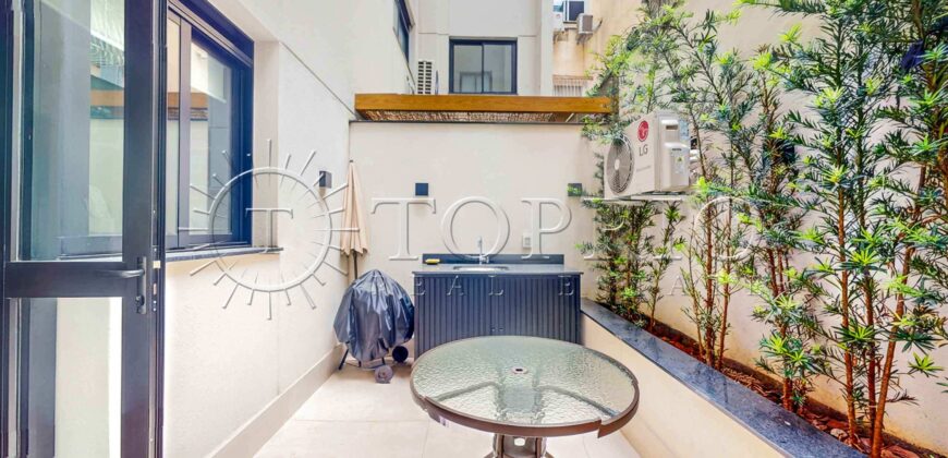 Apartamento Garden à venda no Leblon – 42 m² | Porteira Fechada | Prédio Novo