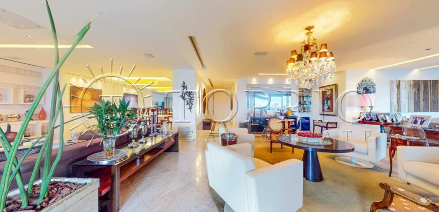 Apartamento de luxo na Av. Delfim Moreira com 435m² e vista frontal para o mar