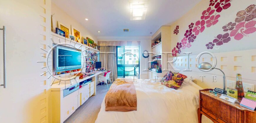Apartamento de luxo na Av. Delfim Moreira com 435m² e vista frontal para o mar