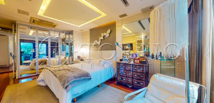 Apartamento de luxo na Av. Delfim Moreira com 435m² e vista frontal para o mar