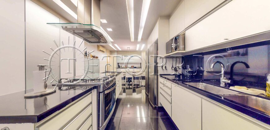 Apartamento de luxo na Av. Delfim Moreira com 435m² e vista frontal para o mar