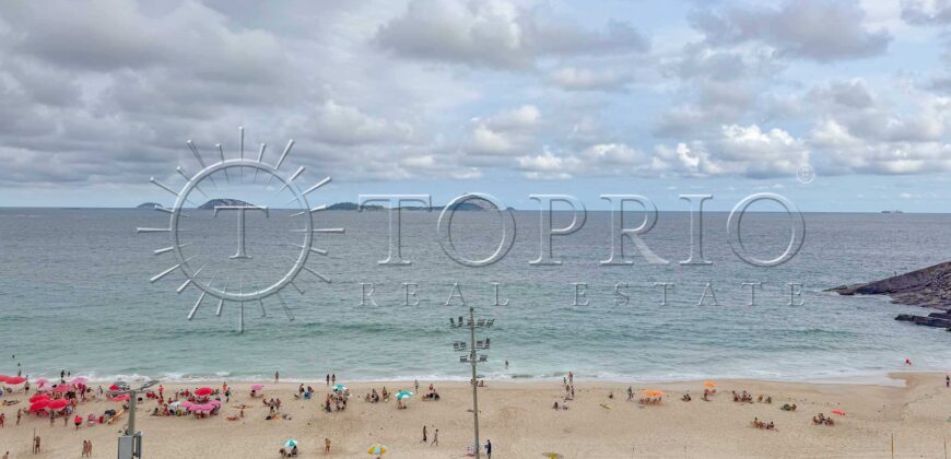 Apartamento de luxo na Av. Delfim Moreira com 435m² e vista frontal para o mar