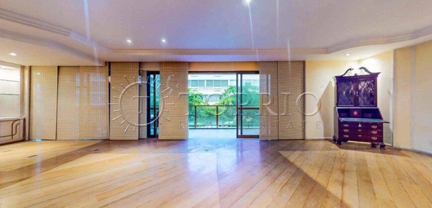 Apartamento no Leblon com 270m², 3 vagas, vista para o mar e Cristo Redentor – alto potencial de valorização