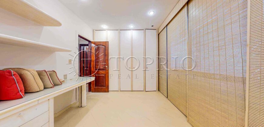 Apartamento no Leblon com 270m², 3 vagas, vista para o mar e Cristo Redentor – alto potencial de valorização