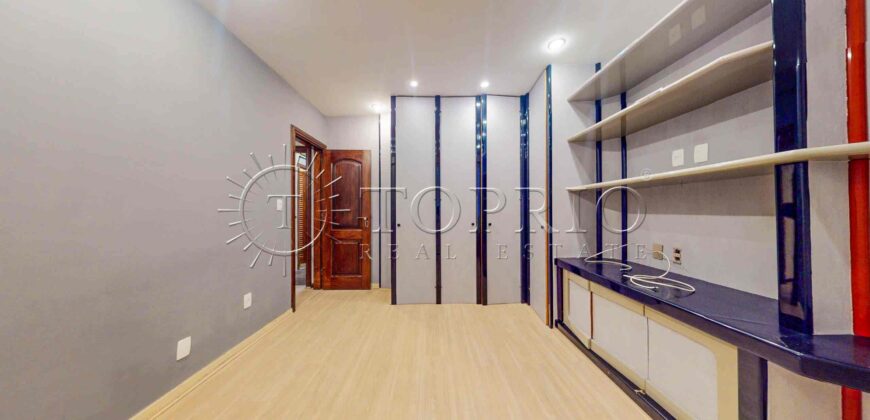 Apartamento no Leblon com 270m², 3 vagas, vista para o mar e Cristo Redentor – alto potencial de valorização