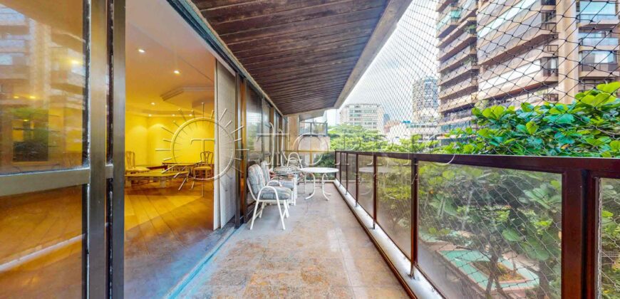 Apartamento no Leblon com 270m², 3 vagas, vista para o mar e Cristo Redentor – alto potencial de valorização