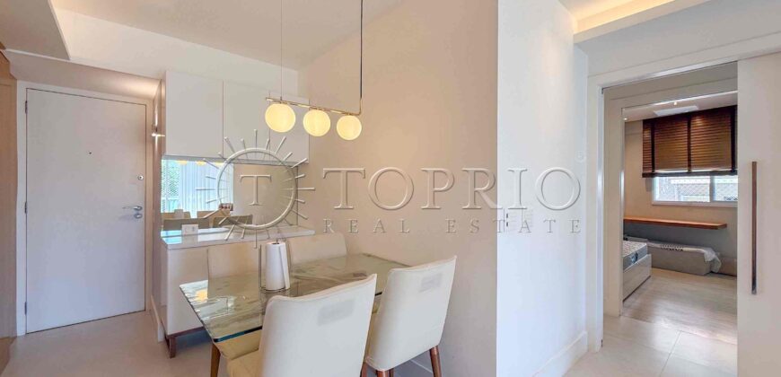 Apartamento de 91 m² à venda no Jardim Botânico, reformado e com vista para o Cristo Redentor