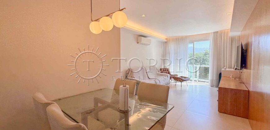 Apartamento de 91 m² à venda no Jardim Botânico, reformado e com vista para o Cristo Redentor