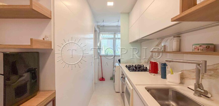 Apartamento de 91 m² à venda no Jardim Botânico, reformado e com vista para o Cristo Redentor