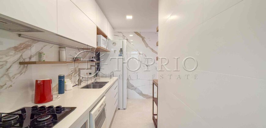 Apartamento de 91 m² à venda no Jardim Botânico, reformado e com vista para o Cristo Redentor