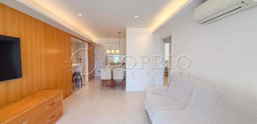 Apartamento de 91 m² à venda no Jardim Botânico, reformado e com vista para o Cristo Redentor