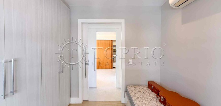 Apartamento de 91 m² à venda no Jardim Botânico, reformado e com vista para o Cristo Redentor
