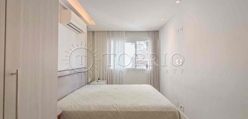 Apartamento de 91 m² à venda no Jardim Botânico, reformado e com vista para o Cristo Redentor