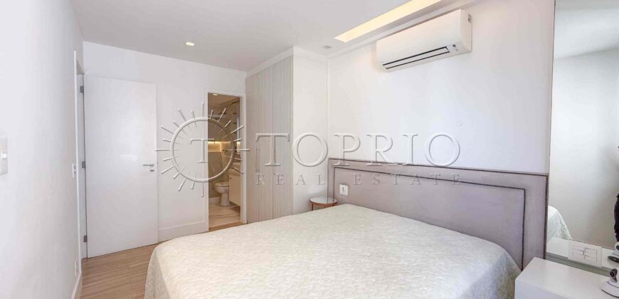 Apartamento de 91 m² à venda no Jardim Botânico, reformado e com vista para o Cristo Redentor