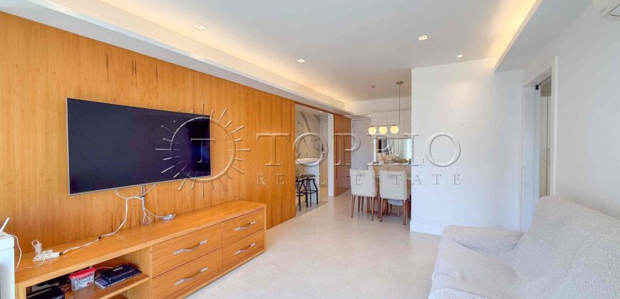 Apartamento de 91 m² à venda no Jardim Botânico, reformado e com vista para o Cristo Redentor