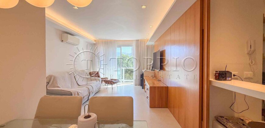 Apartamento de 91 m² à venda no Jardim Botânico, reformado e com vista para o Cristo Redentor