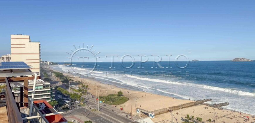 Cobertura Duplex à Venda no Leblon com 385 m², Piscina e Vista Panorâmica para o Mar