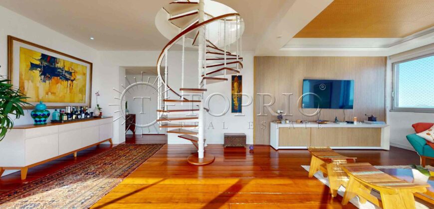 Cobertura Duplex à Venda no Leblon com 385 m², Piscina e Vista Panorâmica para o Mar