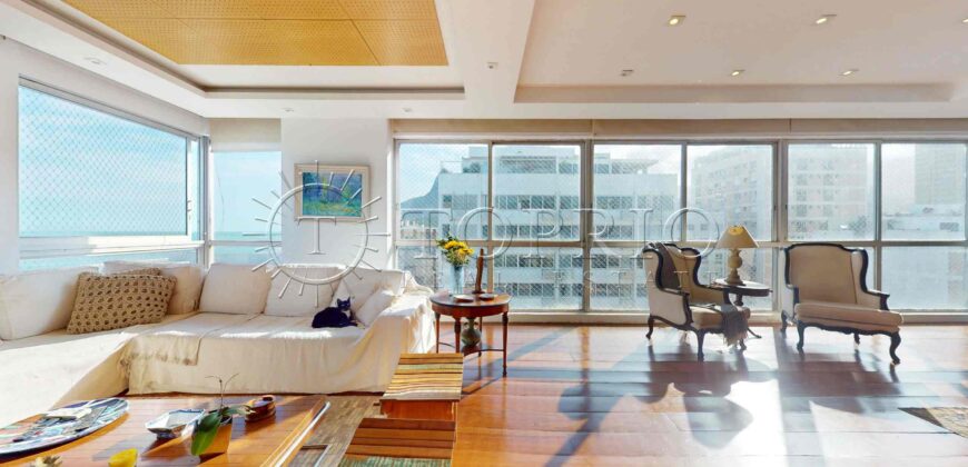 Cobertura Duplex à Venda no Leblon com 385 m², Piscina e Vista Panorâmica para o Mar