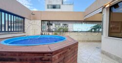 Cobertura à Venda no Leblon com 153 m², Piscina Privativa e 2 Vagas