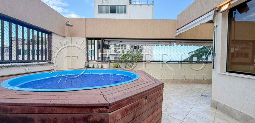 Cobertura à Venda no Leblon com 153 m², Piscina Privativa e 2 Vagas